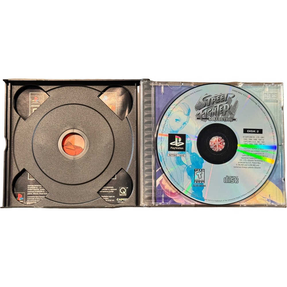 Sony PlayStation PS1 Street Fighter Collection 1 & 2 Capcom Bundle Complete - Picture 7 of 7